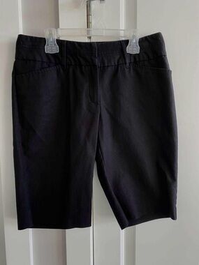 Classic Black Bermuda Dress Shorts